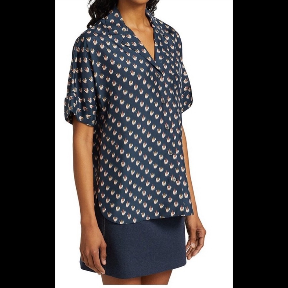 New Theory silk shirt Oversized